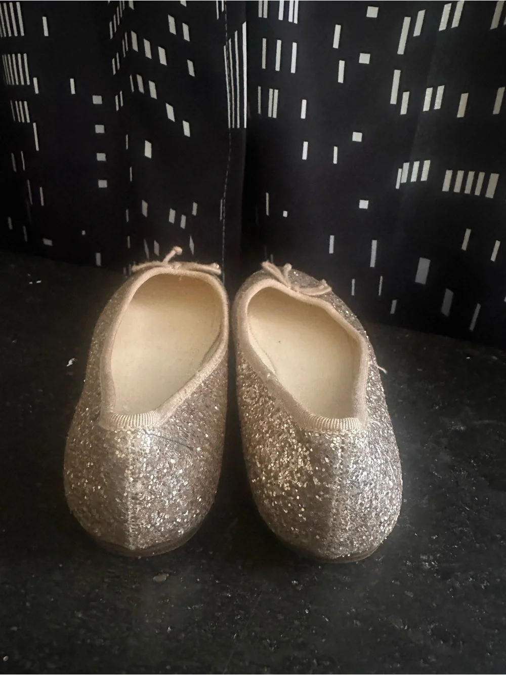 GAP Kids Glitter Ballet Flats - Pink Gold